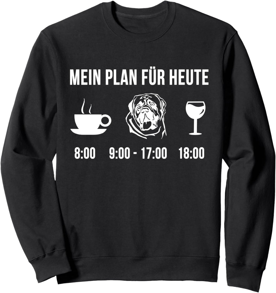 Haustier Englische Dogge Hund Süss Welpe Frauchen Plan Für Sweatshirt
