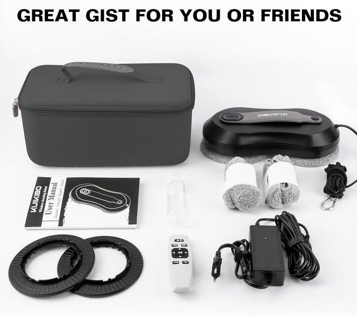 3500Pa Fensterputzroboter, Wenig Lärm Fensterroboter mit Sprühfunktion,Fensterreiniger Roboter Elekt