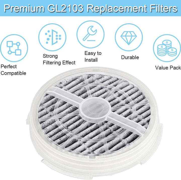 EATBALE GL-2103 Luftfilter HEPA Ersatzfilter für SHENGDELONG RIGOGLIOSO Luftreiniger GL2103, für JIN