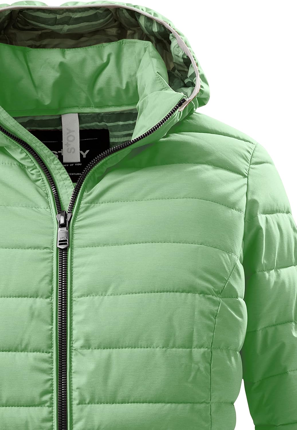 STOY Damen Sts 17 Wmn Qltd Jckt Jacke in Daunenoptik/Steppjacke mit abzippbarer Kapuze - grosse grös