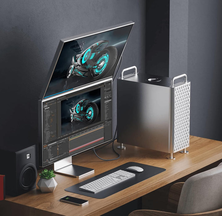 Reagle HDMI zu DisplayPort Kabel 4K 60Hz - Einweg-Übertragung, Plug &amp; Play, USB-A Stromversorgung, U