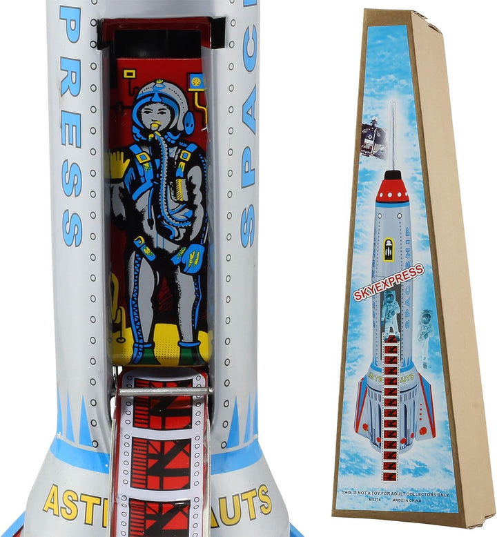 Superfreak Rakete - Skyexpress - Blechroboter - Retro Blechspielzeug Modell 05, Modell 05