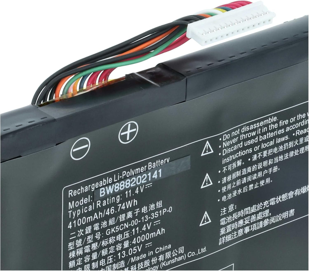 vhbw Akku kompatibel mit Mechrevo Z2 Air Notebook (4000mAh, 11,4V, Li-Polymer)