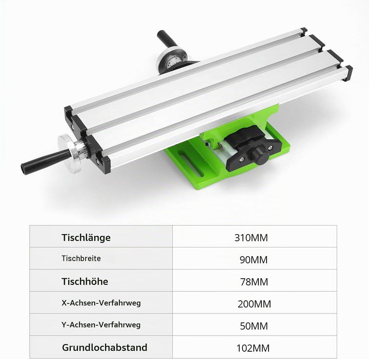 QWORK® Multifunktions-Arbeitstisch, Frästisch Arbeitstisch Maschine, Kreuztisch, für Tischbohrstände