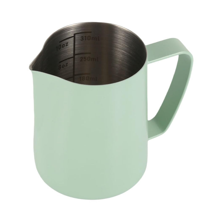 Milchaufschäumkrug, 350 ml, Edelstahl, Espresso-Dampfkrug, Milchaufschäumer für Kaffee, Cappuccino,