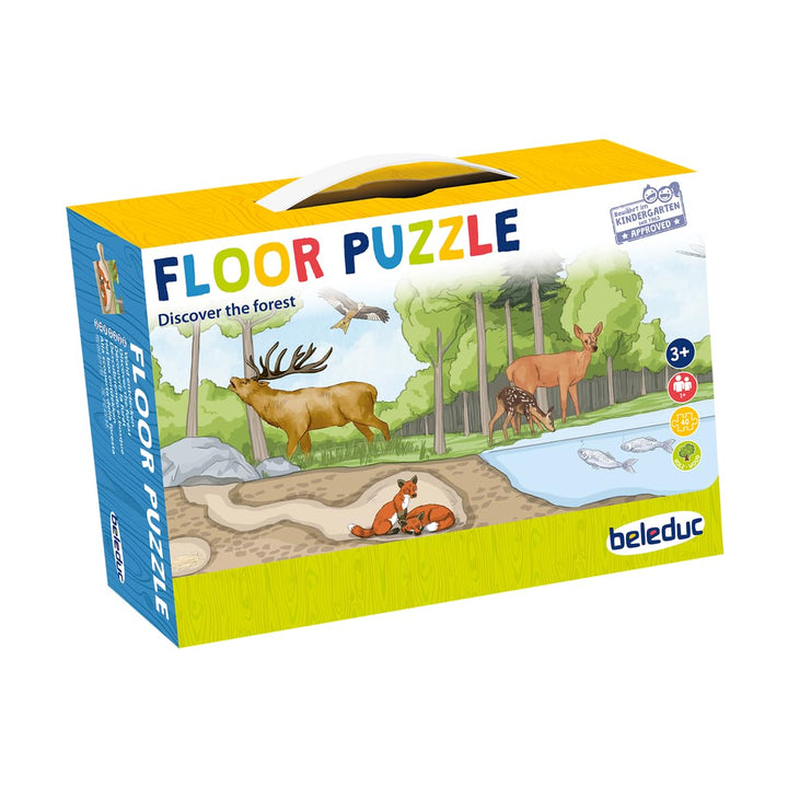 beleduc Bodenpuzzle Wald - Set mit 4 Kinder-Puzzles XL-Puzzle Nocolor, Nocolor