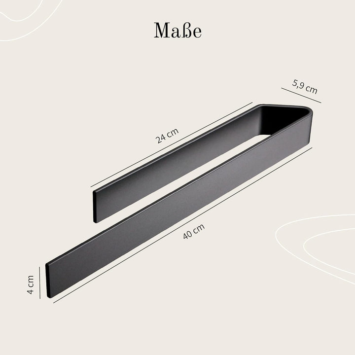 Designfabrik Hamburg | Handtuchhalter ohne Bohren | Handtuchstange zum Kleben für Bad & Küche | Hand