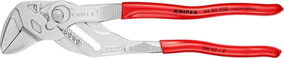 KNIPEX Zangenschlüssel, Multi-Schraubenschlüssel, Chrom-Vanadium, Rostschutz verchromt, 250 mm, 86 0