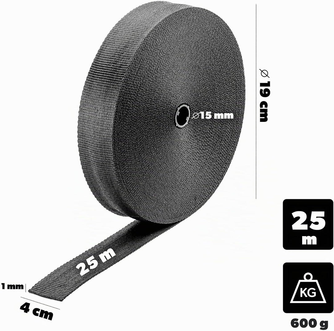 KADAX Baumbindeband 40mm x 25m, Bindeband zur sicheren Befestigung von Bäumen &amp; Sträuchern, Baumbind