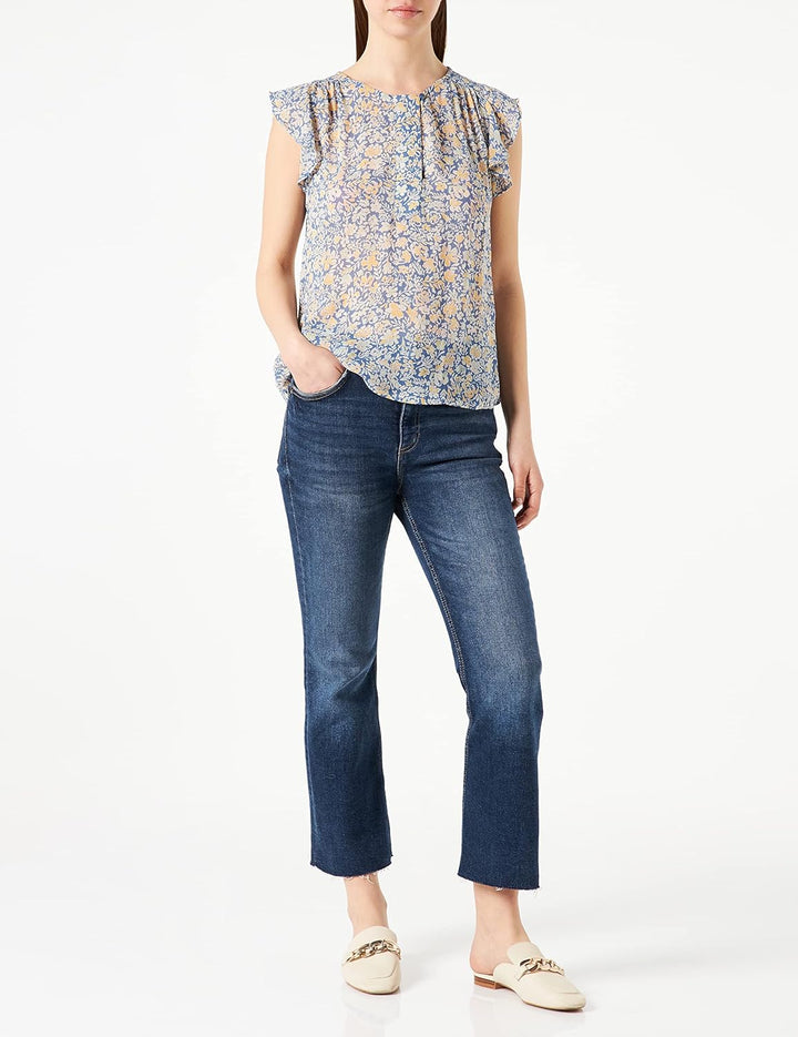 PART TWO Damen Prillepw Bl Relaxed Fit Blouse 34 Riviera Painted Summer Flower, 34 Riviera Painted S