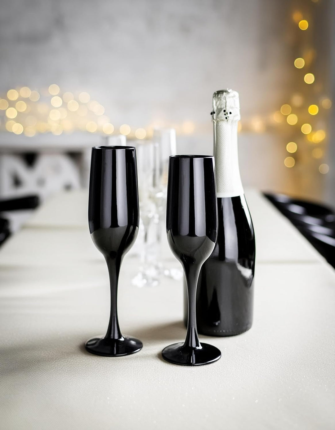 Glasmark Krosno Gläser 6er Set 0,2 Liter Sekt Champagner Prosecco Glas Kelch Sektgläser Champagnergl