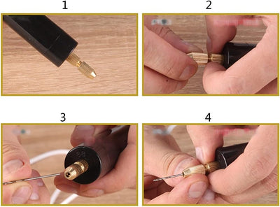Lobounny Mini Elektrische Bohrmaschine Handheld Bohrer Kit Epoxy Harz Schmuck Herstellung Holz Handw