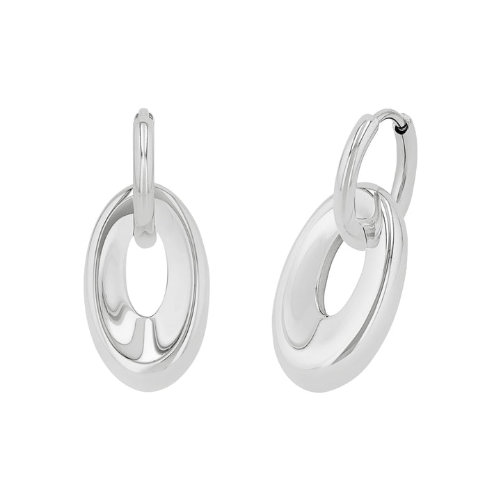 s.Oliver Creolen Edelstahl Damen Ohrschmuck, 2,7 cm, Silber, Kommt in Schmuck Geschenk Box, 2034822