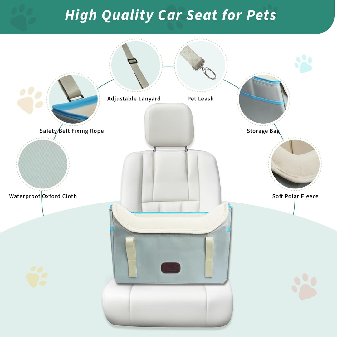 Hundesitz Auto, Hundekorb Auto RüCksitz, Wasserdicht, Faltbar mit Clip-On Sicherheitsleine, Hunde Au