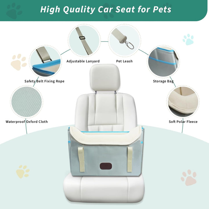 Hundesitz Auto, Hundekorb Auto RüCksitz, Wasserdicht, Faltbar mit Clip-On Sicherheitsleine, Hunde Au