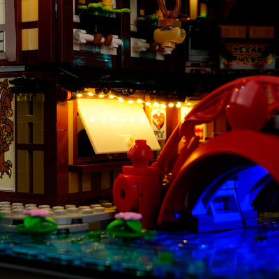 cooldac LED Licht Set für Lego 71799 Ninjago City Markets, Licht Set Kompatibel mit Lego 71799 City