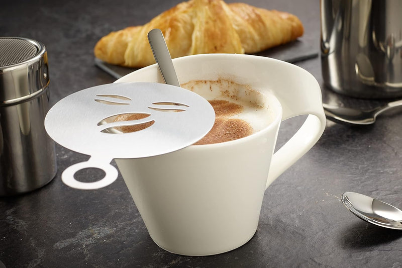 Echtwerk Kaffeezubehör-Set, 23-tlg, Milchschaumkännchen 350 ml, Kakaostreuer, 4x Espresso-, 4x Cappu