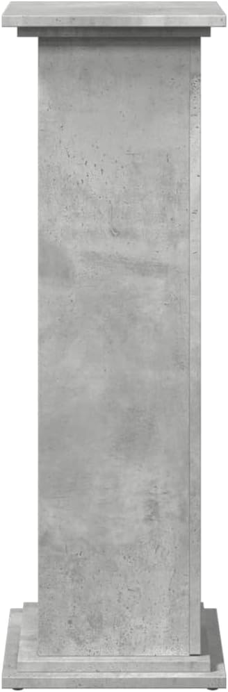 vidaXL Postament mit Stauraum Betongrau 31x30x90 cm Holzwerkstoff 31 x 30 x 90 cm Betongrau, 31 x 30