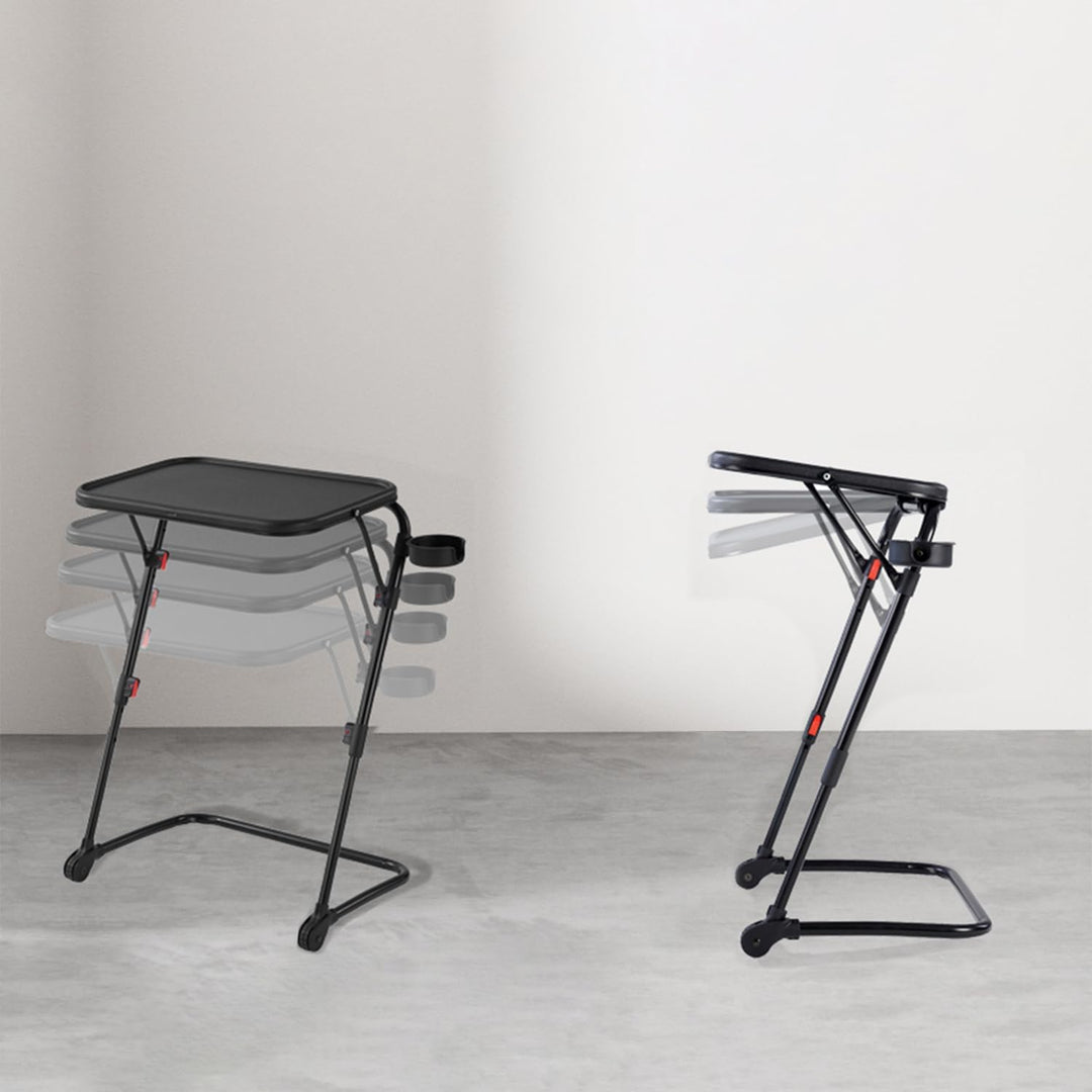 MEUBLE COSY Laptoptisch Frühstückstablett Höhenverstellbar Ohne Montage Betttisch Laptopständer Falt