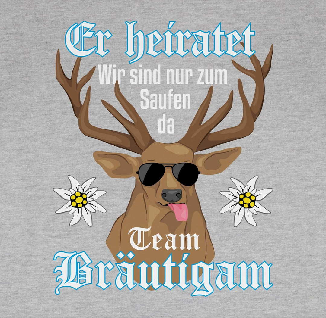 Shirtracer - Pullover Herren Frauen Hoodie Kontrast zweifarbig - JGA Junggesellenabschied Männer - T