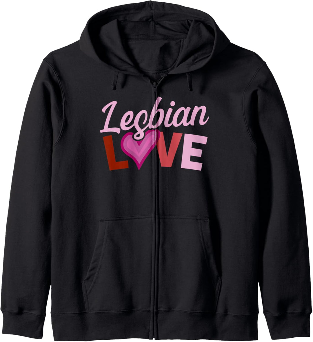 Lesbian Love Heart Couple LGBTQ Gay Pride Flag Aesthetic Kapuzenjacke