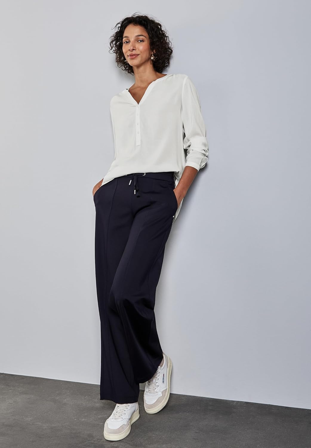 Street One Damen Style Bamika Bluse 36 Off White, 36 Off White
