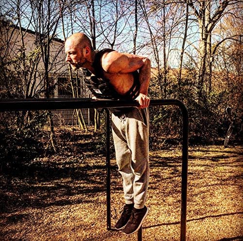 9010036 Gewichtsweste Grau SLAVIKOSWAY Training 9,1kg inkl. Gewichtsplatten Calisthenics Ninja Kraft