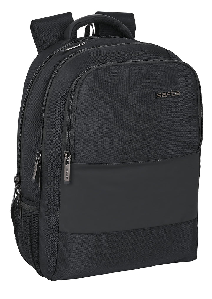 SAFTA Laptop-Rucksack mit Tasche für Tablet und USB-Anschluss, 300 x 160 x 430 mm, Schwarz