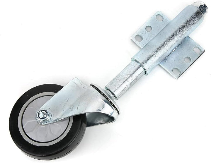 Fafeicy 4-Zoll-federbelastete Torrolle, PVC-Türfeder-Rollenrad, 120 kg maximale Tragfähigkeit(Schwar