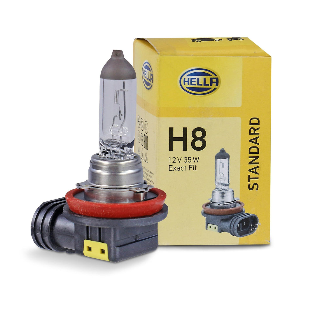 HELLA 8GH 008 356-121 Glühlampe - H8 - Standard - 12V - 35W - Sockelausführung: PGJ19-1 - Schachtel