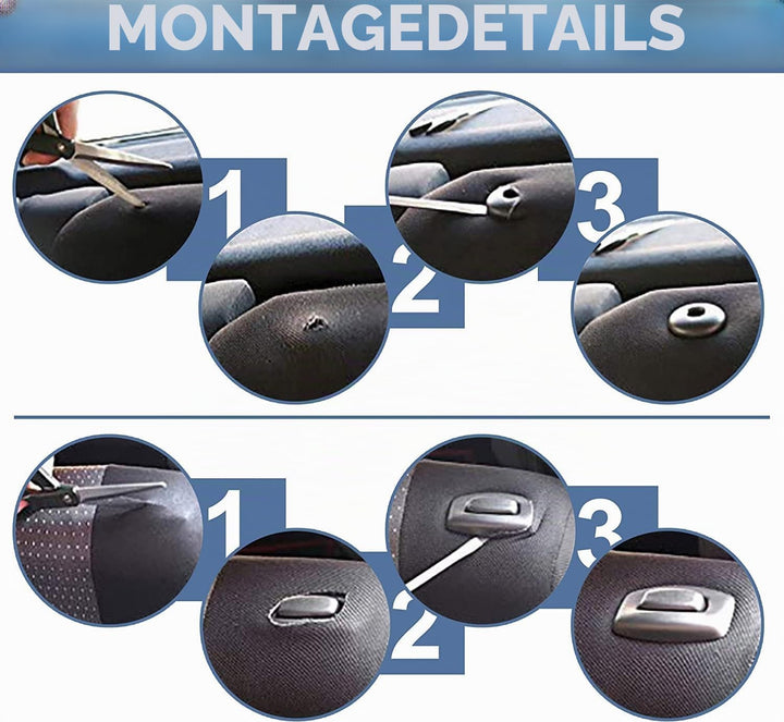 Auto Accessori Lupex Autositzbezüge kompatibel mit Cinquecento 500, hergestellt in Italien, Polyeste