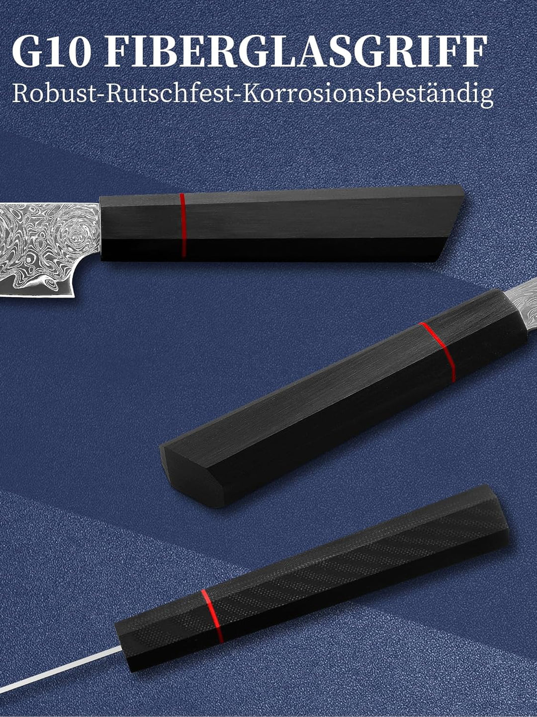 Plys Damastmesser Scharf Obstmesser Klein: Japanische Damast Schälmesser - Profi, Schwarz Holzgriff