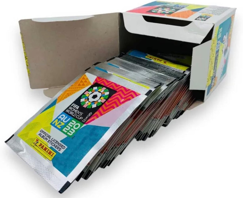 Panini FIFA Frauen WM 2023 - Stickerkollektion (Box mit 50 Tüten), Box mit 50 Tüten