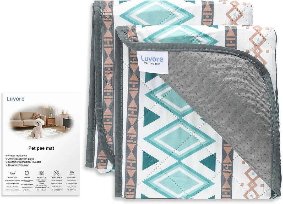 Waschbar Welpen unterlagen, 2Pack 70x100cm Schnell Absorbierend Pipimatten für Hunde, wasserdichte H