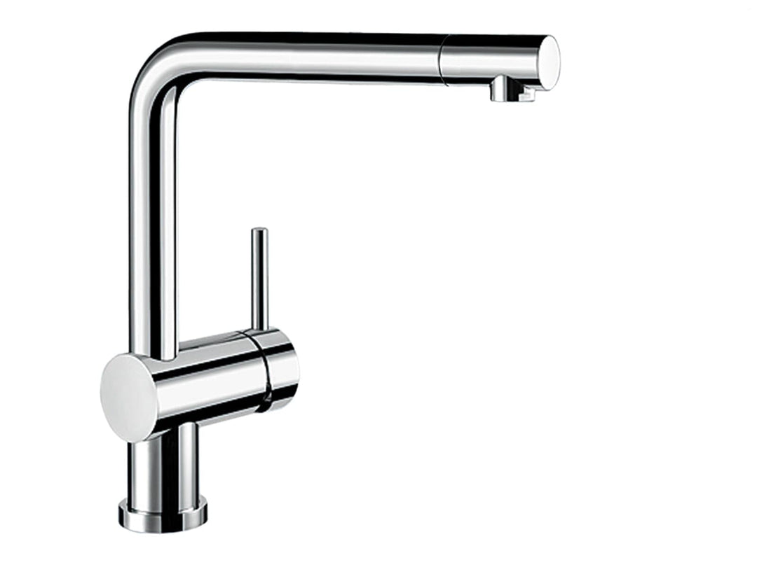 BLANCO LINUS-F Küchenarmatur, metallische Oberfläche, chrom, Hochdruck, Vorfenster, 1 Stück, 514025