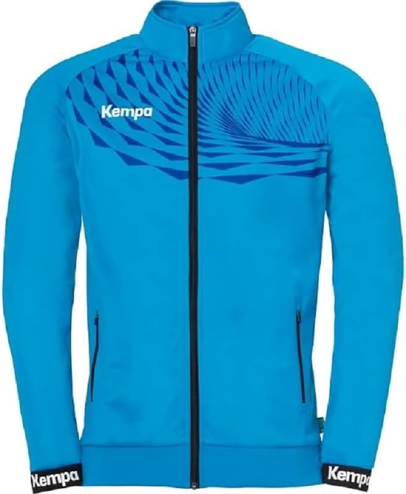 Kempa Men's Poly Boys' Sports Football Training Sweatshirt Sweat Jacket, kempablau/royal