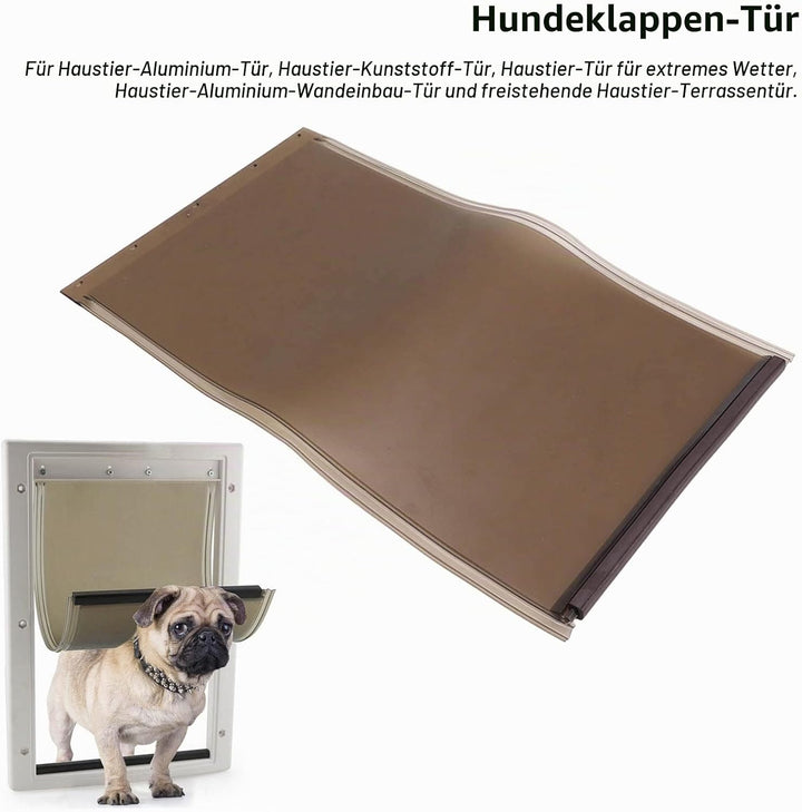 Qcwwy Stossfest Freedom Hunde- und Katzentürklappe TPU Hundetür Ersatzklappe Hundetürklappe, Hundetü