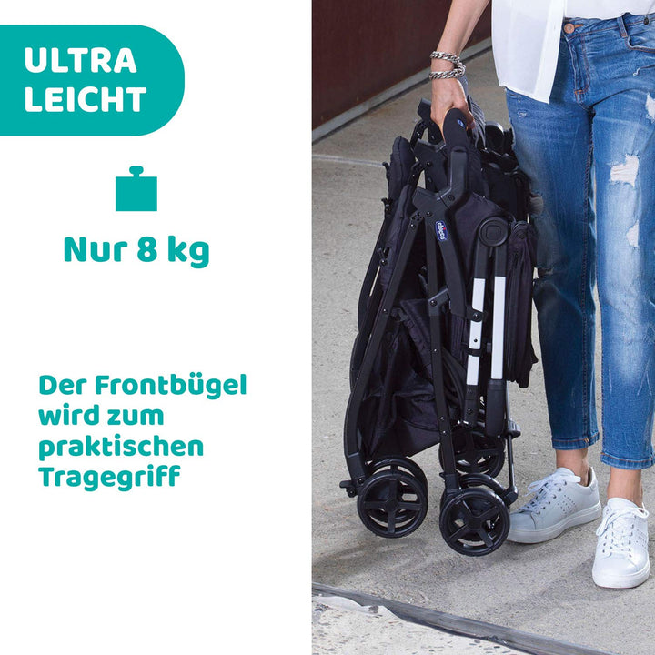 Chicco OHlalà Twin Geschwisterwagen von Geburt bis 15 kg,Kinderwagen für Zwillinge und Geschwister,V