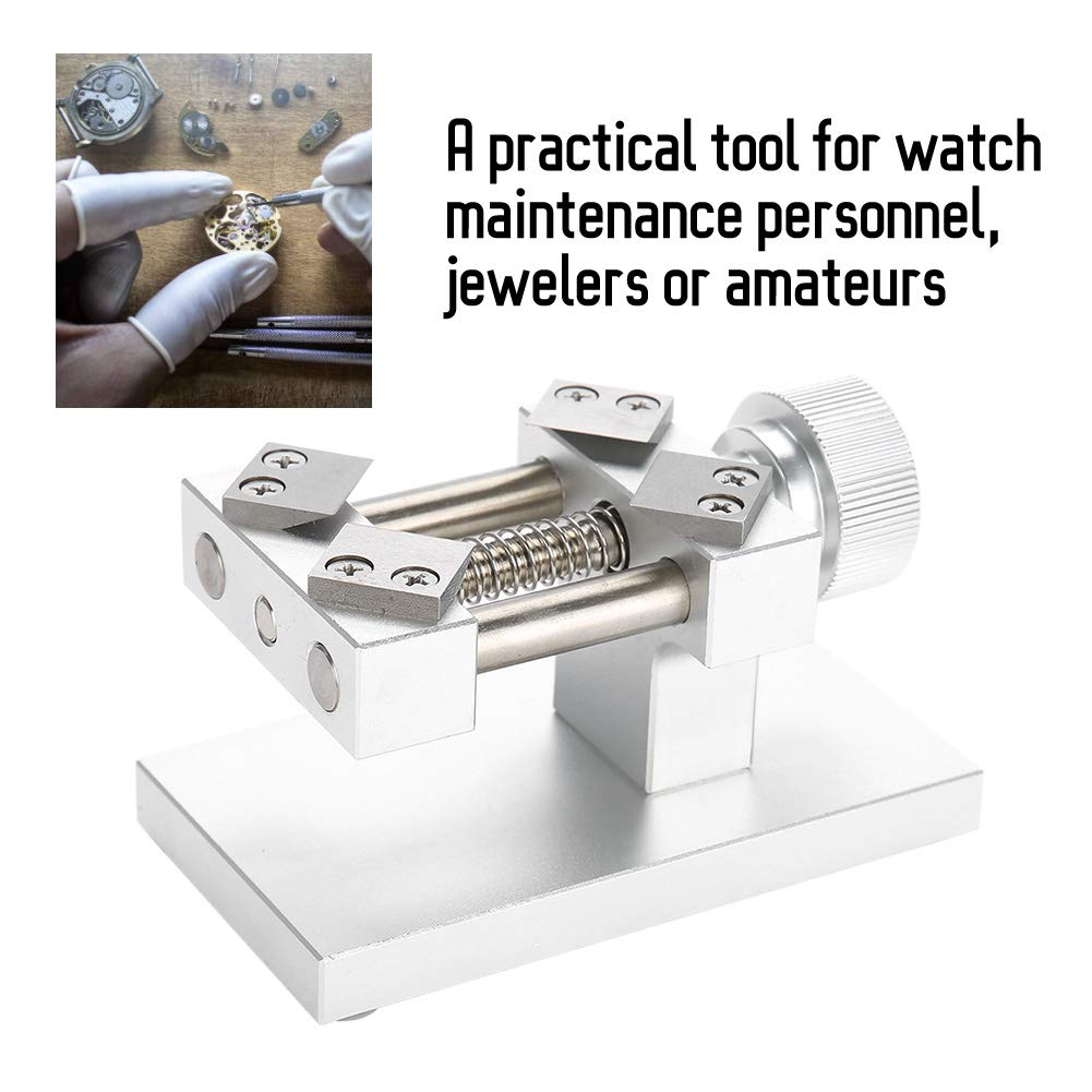 Watch Bezel Opener, Rot/Silber Watch Bezel Removal Tool Workbench Zurück Gehäuseöffner-Tool, Uhrmach