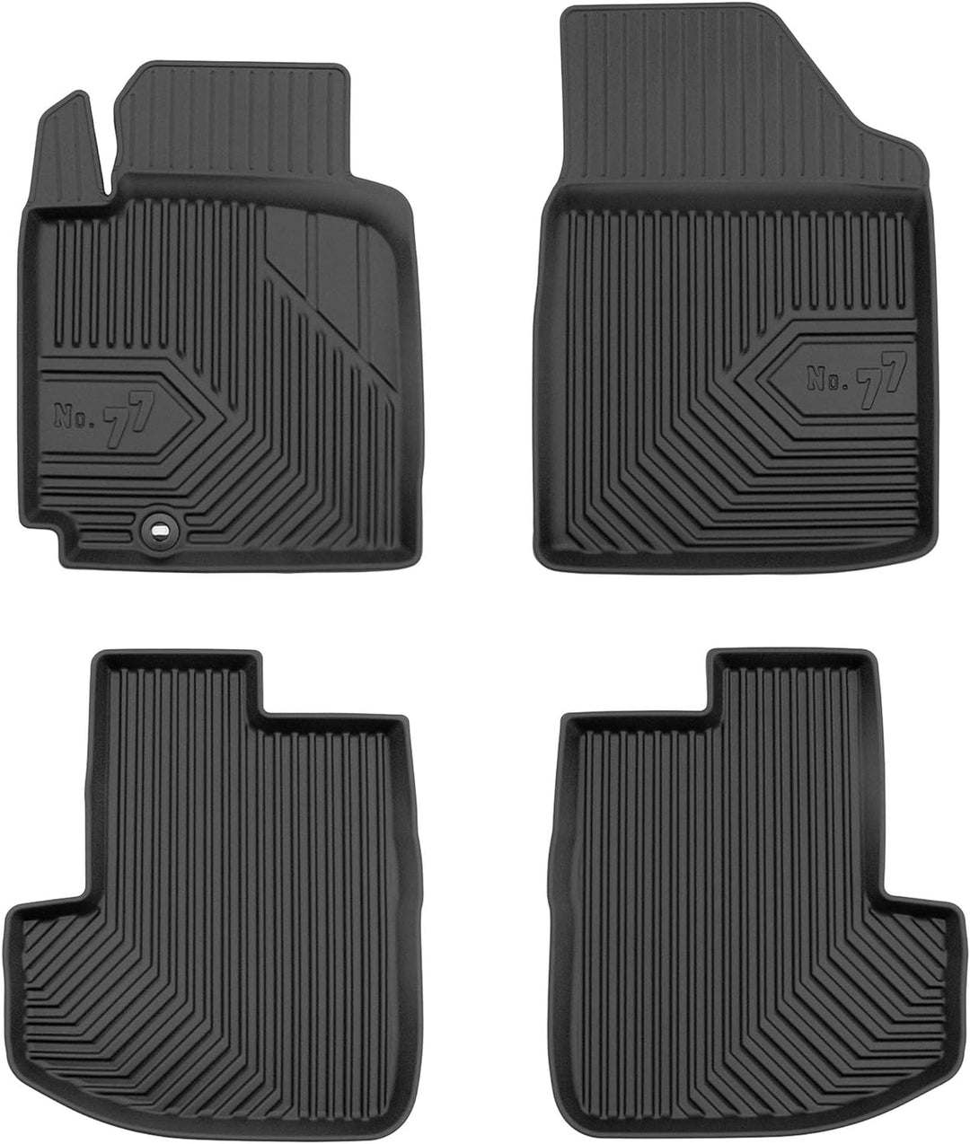 M MOTOS Gummimatten Auto Fussmatte passt für Toyota Yaris I 1999-2006 Verbessern Sie Ihren Reisekomf