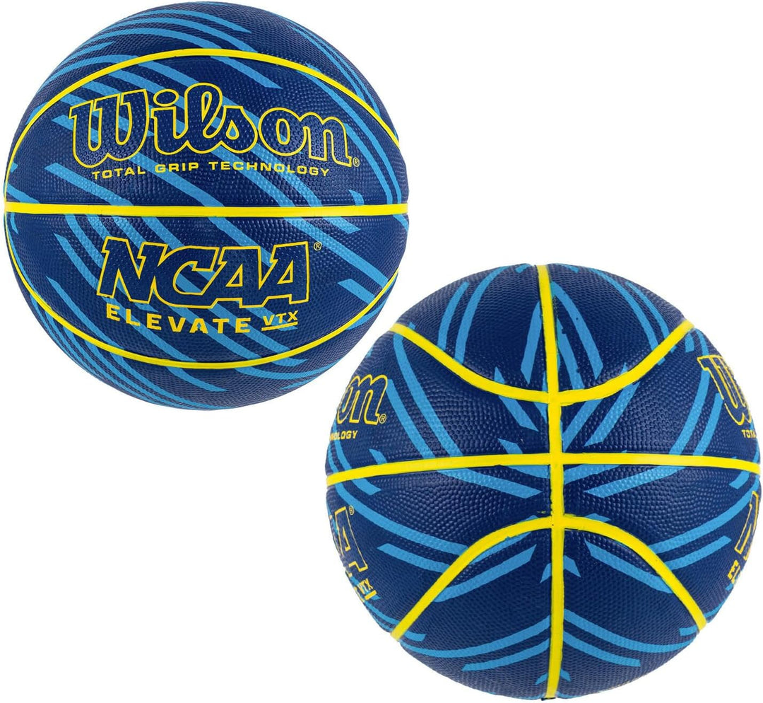 Wilson NCAA Outdoor-Basketbälle – 74,9 cm, 72,4 cm, 70,5 cm VTX erhöhen Size 7 - 29.5" Orange/Abendr