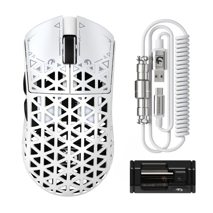 MAMBASNAKE M5 Ultra Carbon Fiber 8000Hz Wireless Gaming Mouse, 39g Superlight, 42000DPI, PAW3950MAX