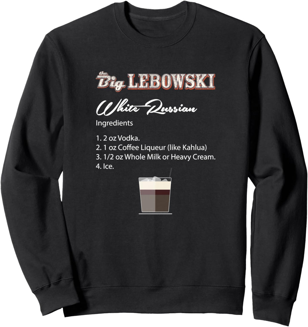The Big Lebowski White Russian Recipe Sweatshirt