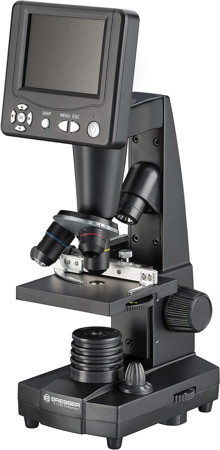 Bresser Durchlicht und Auflicht LCD-Mikroskop 50x-500x, (2000x digital), 5 Megapixel Sensor und 8,9