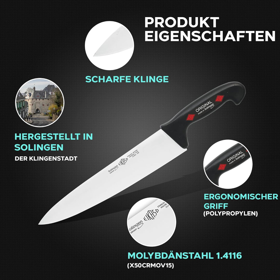 EIKASO Solingen Allzweckmesser Haushaltsmesserset für Profis und Privat Klinge aus Molybdänstahl 1.4