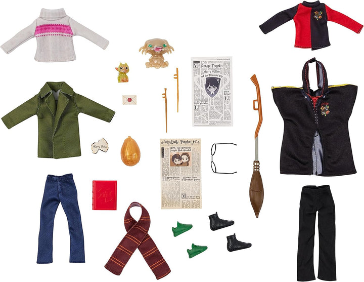 Wizarding World Harry Potter, 20,3cm grosse Harry Potter- und Hermine Granger-Puppen und Zubehörteil