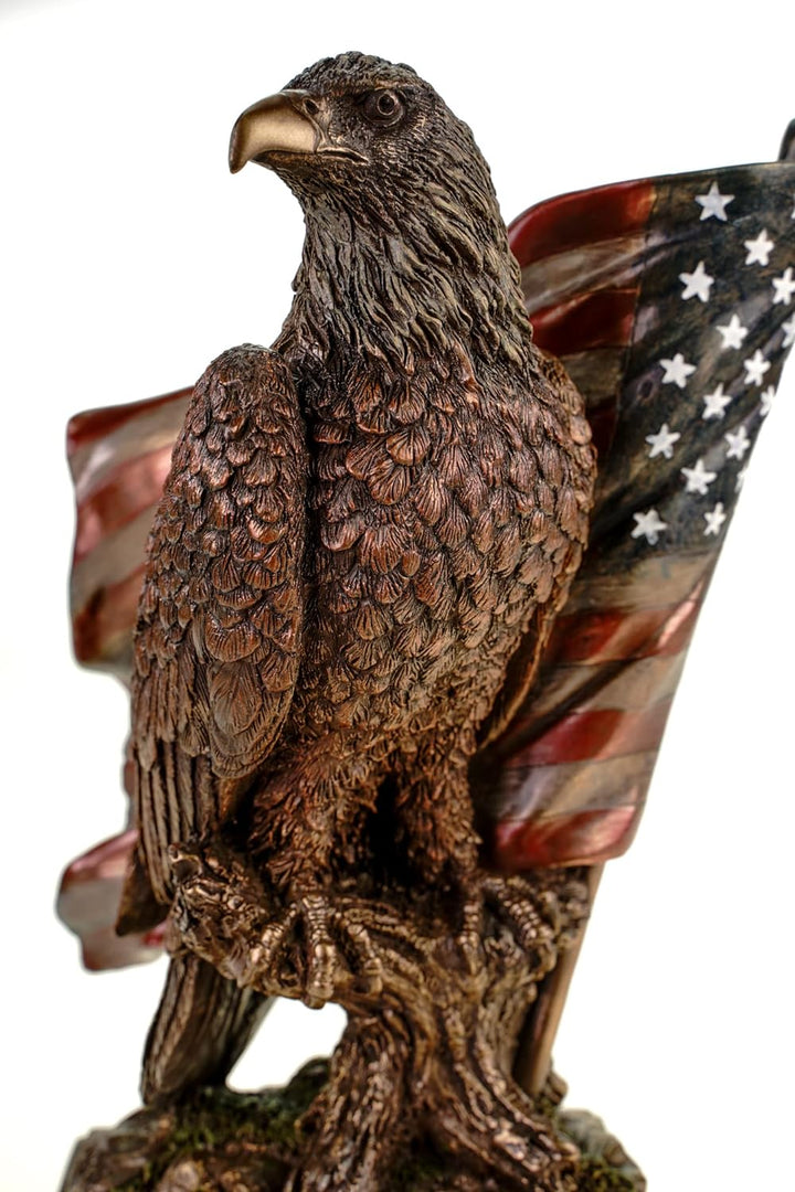 Veronese Weisskopfseeadler mit US Flagge Adler Freiheitsstatue Statue of Liberty Figur Skulptur