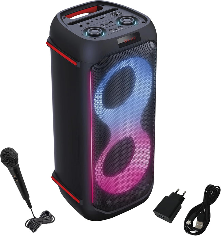 Maginon Party-Soundsystem PS-60-60 Watt-RMS, TWS-Technologie, Bluetooth, AUX, USB, Speicherkarte, Mi