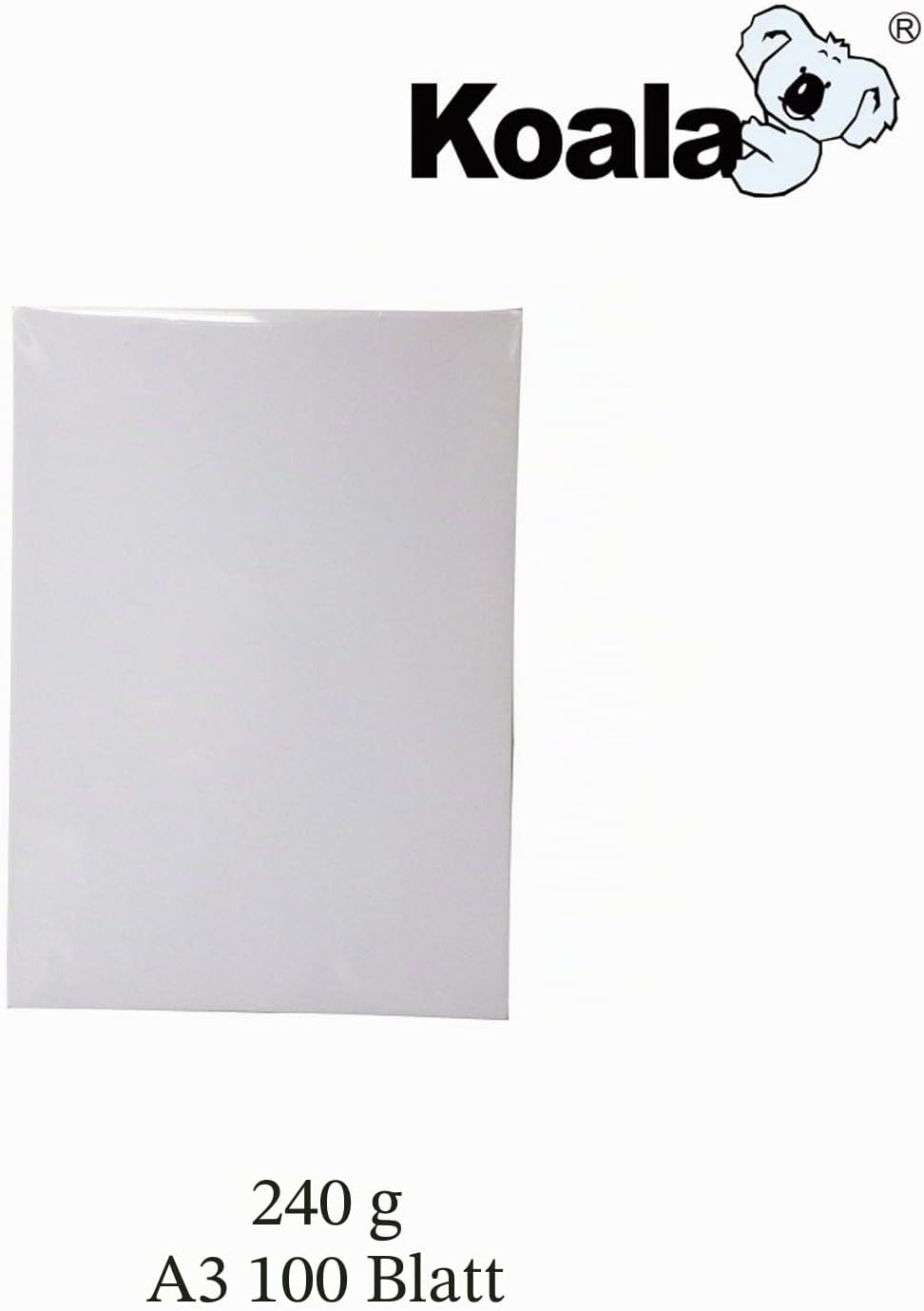 Koala Inkjet Hochglänzend Fotopapier DIN A3, 240 g/m², 100 Blatt, für Canon HP Epson Tintenstrahldru