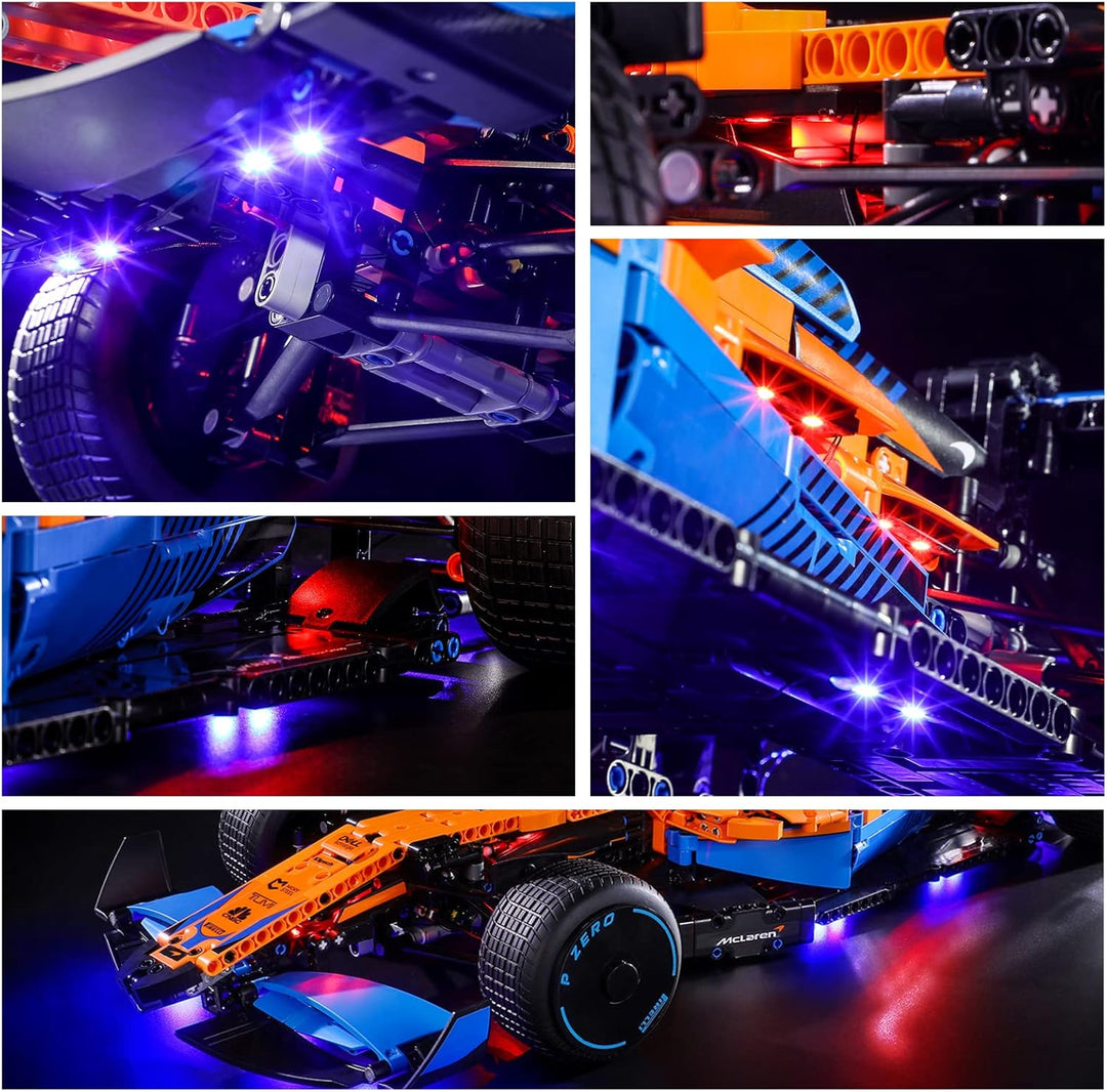 YEABRICKS LED Licht für Lego-42141 Technic McLaren Formula 1 Race Car Bausteine Modell (Lego Set Nic